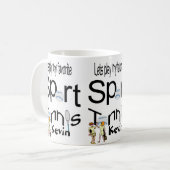 Tennis Tasse Sport (Vorderseite Links)