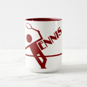 Tennis-Tasse - Stil auswählen und anpassen Tasse (Zentrum)