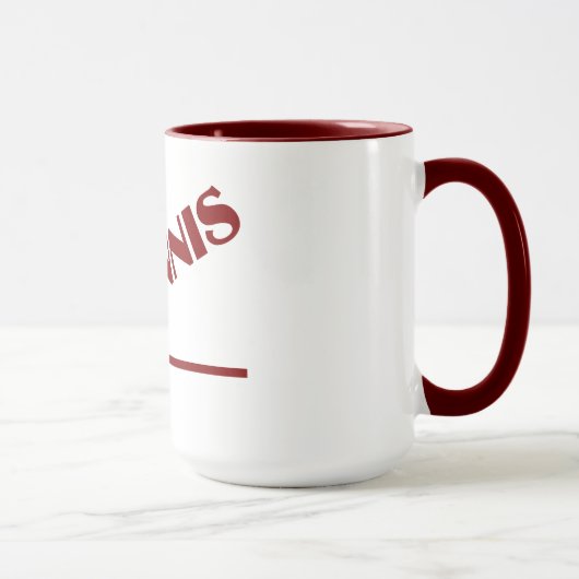 Tennis-Tasse - Stil auswählen und anpassen Tasse (Rechts)