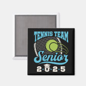 Tennis Team Senior Class 2025 Magnet (Vorderseite/Rückseite)