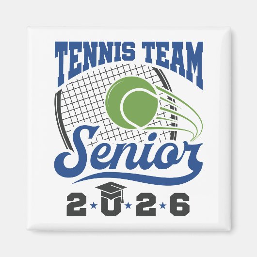 Tennis Team Senior Class 2026 Magnet (Vorne)