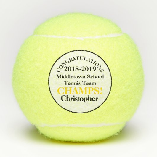 Tennis Team Spieler Champs Elysées Penn Tennis Bal Tennisbälle (Vorderseite)