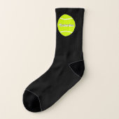 Tennis Teamname oder Text Anpassbare Sportarten Socken (Links - Außen)