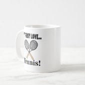 Tennis Tennis Player Kaffeetasse (Vorderseite Links)