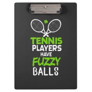 Tennis-Tennis-Spieler-Geschenk Klemmbrett