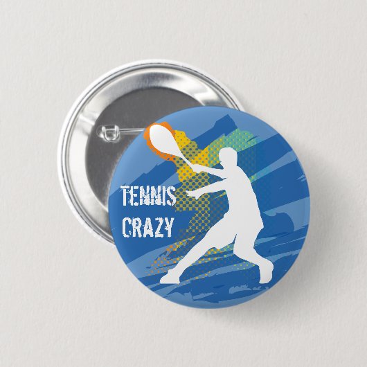 Tennis Tennis Tennis Tennis Button (Vorne & Hinten)