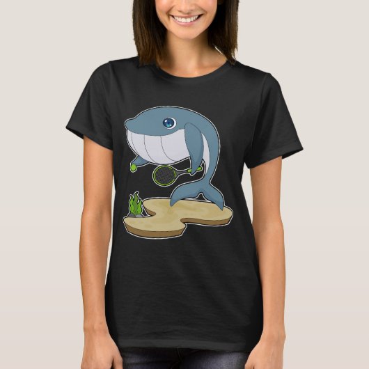 Tennis-Tennisschläger T-Shirt (Vorderseite)