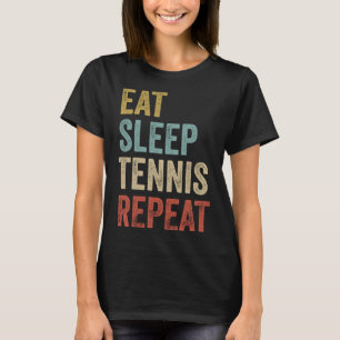 Tennis-Tennisspielen wiederholen Tennis Spieloutfi T-Shirt
