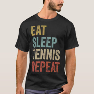 Tennis-Tennisspielen wiederholen Tennis Spieloutfi T-Shirt