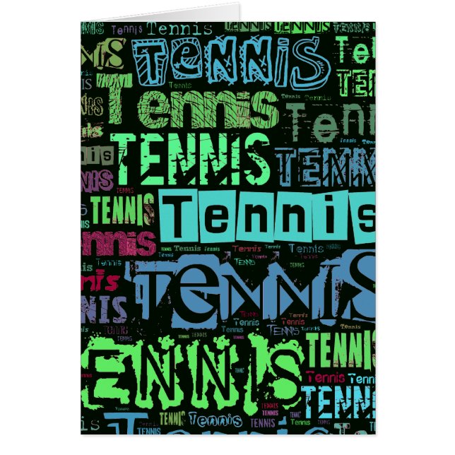 Tennis-Text-Collage (Vorne)