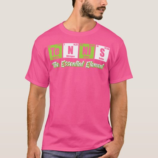 Tennis The Element Funny Love Tennis T-Shirt (Vorderseite)