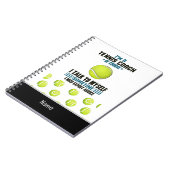 Tennis Thema für den Coach Notizblock (Linke Seite)