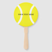 Tennis-Thema Geburtstag oder Hochzeitsfeier Foto Fächer (Vorderseite)