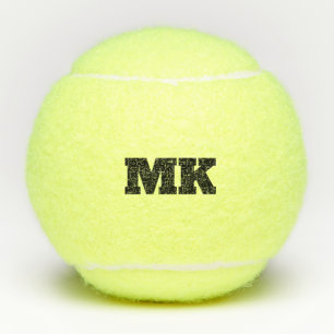 Tennis Thema Großes Fettdruck-Monogramm Tennisbälle