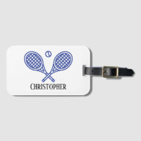 Tennis Thema Mit Monogramm Name