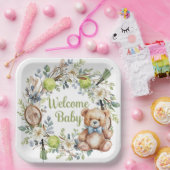 Tennis thematisiert Kinderdusche für Baby Boy Part Pappteller (Party)