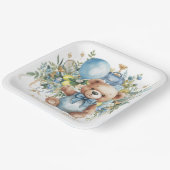 Tennis thematisiert Kinderdusche für Baby Boy Part Pappteller (Gewinkelt)