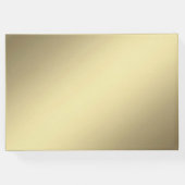 Tennis Theme Custom Gold Gästebuch (Rückseite)