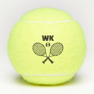 Tennis Theme Custom Monogram Tennisbälle