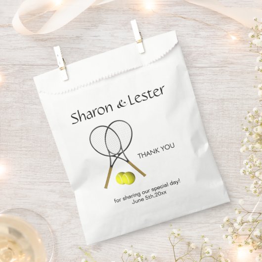 Tennis Theme Geschenktütchen (Ausgeschnitten)