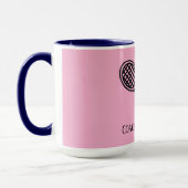 Tennis Theme Mit Monogramm Name Coach Tasse (Links)