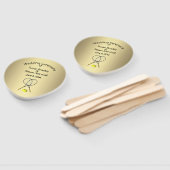 Tennis Theme Wedding Gold Hand Fan Fächer (Non-assembled)