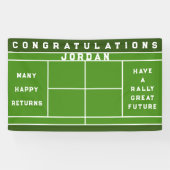 Tennis Themed Celebration Banner (Horizontal)