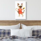 Tennis Themed for Cat Lovers  Leinwanddruck (Insitu (Schlafzimmer))