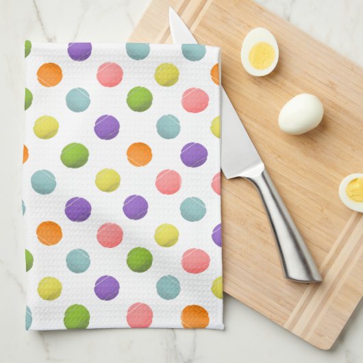 Tennis Themed Geschirrtuch (Viertel Falte)