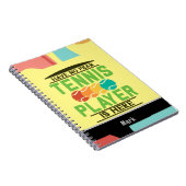 Tennis Themengeschenke für Tennisliebhaber Noteboo Notizblock (Rechte Seite)