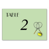 Tennis Themenplätze Tischnummer (Rückseite)