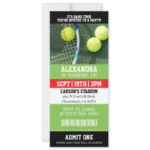 Tennis-Ticket-Geburtstag