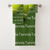 Tennis Tiled Text Design Handtuch Set (Insitu)