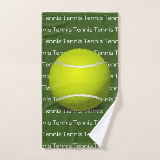 Tennis Tiled Text Design Handtuch Set (Handtuch)