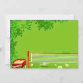 Tennis Tots Einladung (Rückseite)