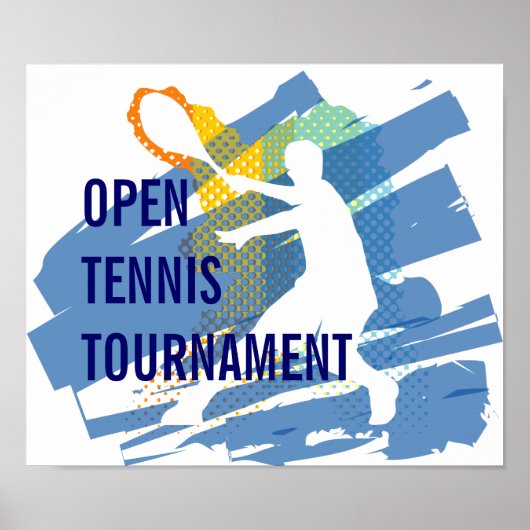 TENNIS TOURNAMENT POSTER (Vorne)