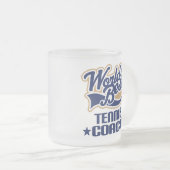 Tennis-Trainer-Geschenk Mattglastasse (VorderseiteRechts)