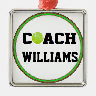 Tennis-Trainer - personalisiert Ornament Aus Metall