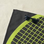 Tennis-Trainer-Racing personalisierter Namensclub Strandtuch (Beispiel)