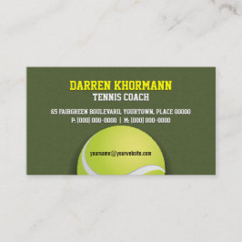 Tennis-Trainer Visitenkarte