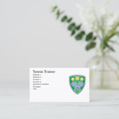 Tennis Trainer Visitenkarte (Stehend Vorderseite)