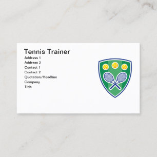 Tennis Trainer Visitenkarte