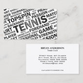 Tennis-Trainer-Visitenkarte Visitenkarte (Vorne/Hinten)