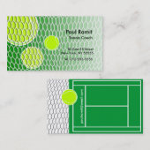 Tennis-Trainer-Visitenkarte Visitenkarte (Vorne/Hinten)