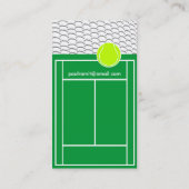 Tennis-Trainer-Visitenkarte Visitenkarte (Rückseite)