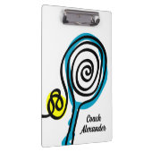 Tennis-Trainer-Zwischenablage mit Platz Klemmbrett (Rechts)