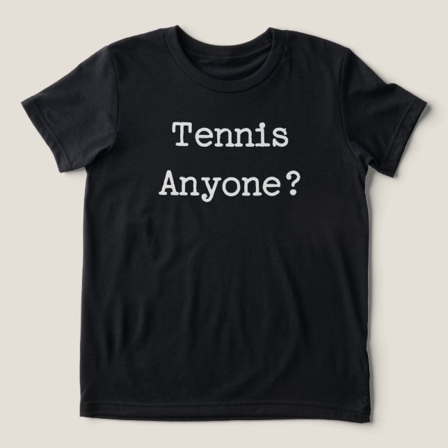 Tennis Tri-Blend Shirt (Design Vorderseite)