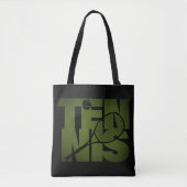 Tennis Typografie Tasche (Vorderseite)