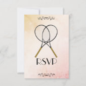 Tennis UAWG mit Menü RSVP Karte (Rückseite)