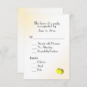 Tennis UAWG mit Menü RSVP Karte (Vorne/Hinten)